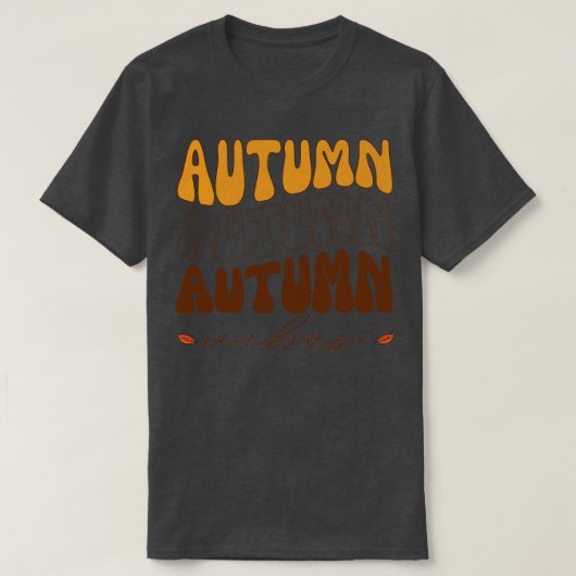 T-shirt automne vibes automne saison (Design devant)
