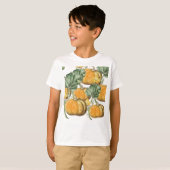 T-shirt Automne Vintage Citrouilles (Devant entier)