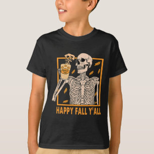 T-shirt Automne Vous Les Femmes Halloween Squelette Épice