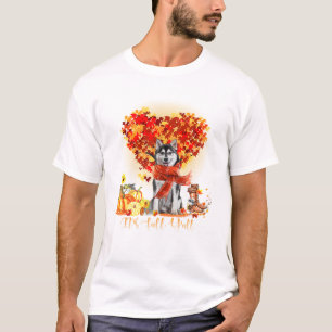 T-shirt Automne Y tous les Amoureux de les chiens Husky Me