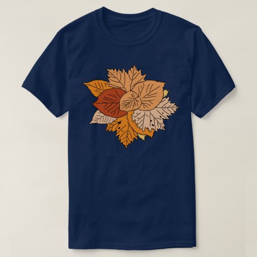 T-shirt AutomneAutomneAutomne feuille séché dessin saisonn (Design devant)
