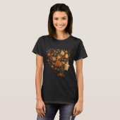 T-shirt AutomneFille Feuilles d'automne Graphisme Tee, Boh (Devant entier)