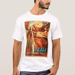 T-shirt Automnes vintages de crique de veau de l'Utah