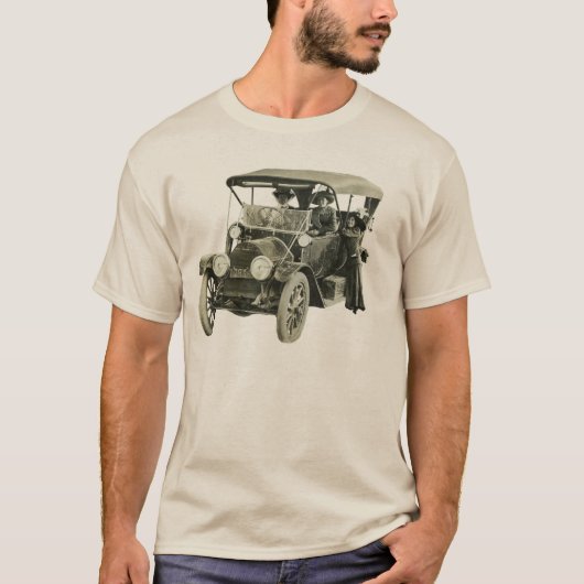T-shirt Automobile 1912 de Cadillac de cru avec le (Devant)