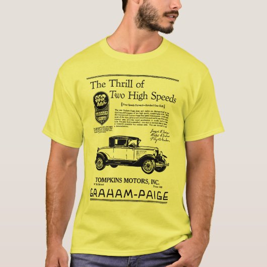 T-SHIRT AUTOMOBILE 1929 DE GRAHAM-PAIGE (Devant)
