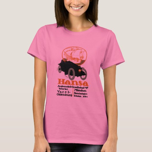 T-shirt Automobile Hansa 1914 (Devant)