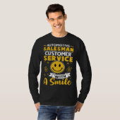 T-shirt Automotive Salesman Customer Service With A Smile (Devant entier)