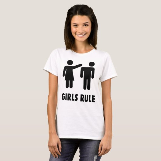 T-shirt Autonomisation "Les filles gouvernent" (Devant entier)