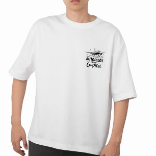 T-shirt Autopilote est mon copilote Tee humour aviation