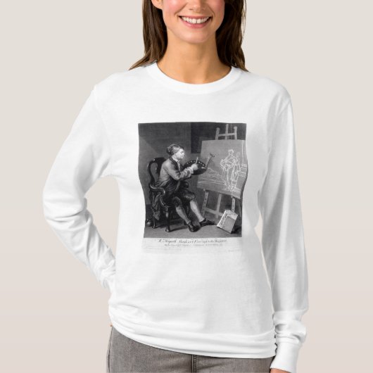 T-shirt Autoportrait peignant la Muse comique (Devant)