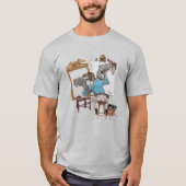 T-shirt Autoportrait triple Velocirapt (Devant)