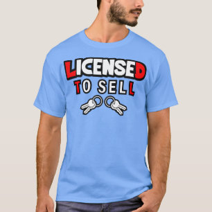 T-shirt Autorisé À Vendre Funny Real Estate Realtor