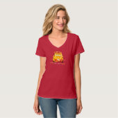T-shirt Autoriser Latina message positif Libellé mignon Bu (Devant entier)