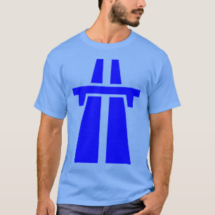 T-shirt Autoroute, autoroute, autoroute - bleu