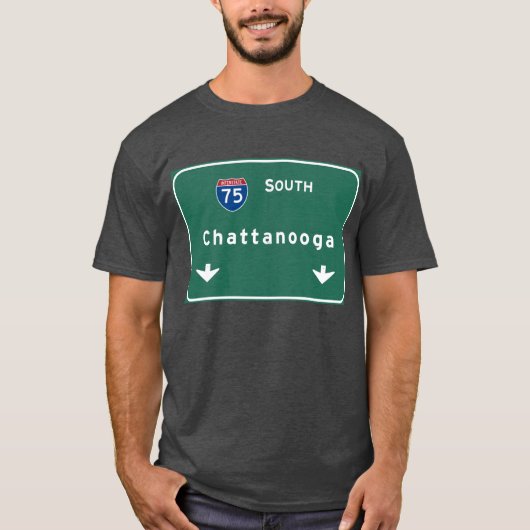 T-shirt Autoroute d'autoroute nationale de Chattanooga (Devant)
