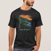 T-shirt Autoroute Hana Maui Hawaii Vista (Devant)