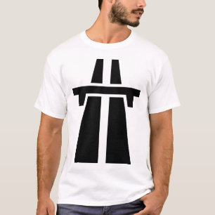 T-shirt Autoroute - Noir