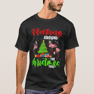 T-shirt Autour De L'Arbre De Noël Xmas Père Noël Elf