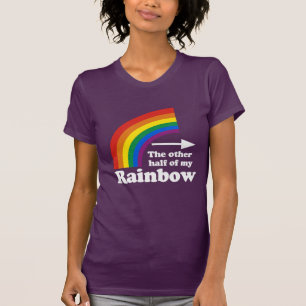 T-SHIRT AUTRE MOITIÉ DE MON ARC-EN-CIEL POINTANT VERS LA D