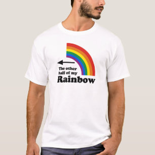 T-SHIRT AUTRE MOITIÉ DE MON ARC-EN-CIEL POINTANT VERS LA G
