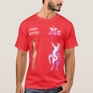 T-shirt Autres besties Me Tee Unicorn Bestie Funny Gift Id