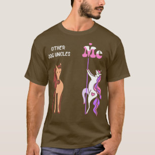 T-shirt Autres oncles de chien Me Tee Unicorn Chien Oncle