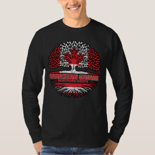T-shirt Autriche Autriche Canada drapeau des racines de l'
