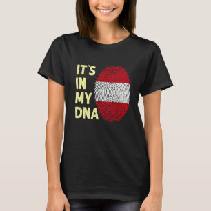 T-shirt Autriche Dans Mon Adn Autriche Drapeau Équipe Autr
