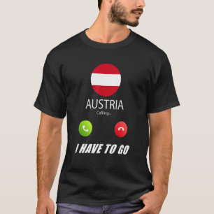 T-shirt Autriche Drapeau Souvenir L'Autriche Appelle Est C