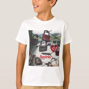 T-shirt Autriche Love Locks Pont Salzbourg
