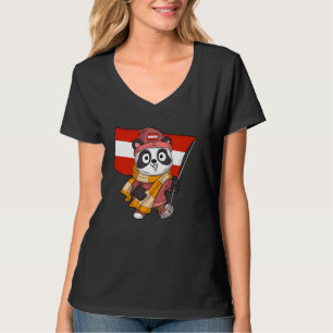 T-shirt Autriche Panda Bear Fans autrichiens