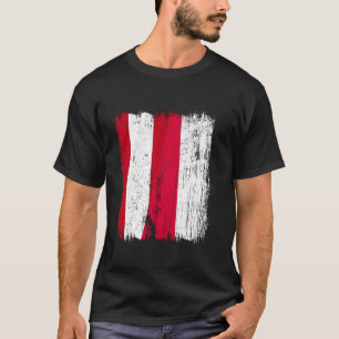 T-shirt Autriche Pologne Semi-drapeau Ancêtre autrichien p