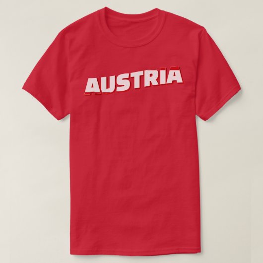 T-shirt Autriche style Vintage rétro souvenir 2 (Design devant)