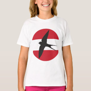 T-shirt Autriche Swallow drapeau national autrichien des a