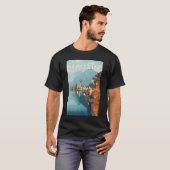 T-shirt Autriche Travel Art Vintage (Devant entier)