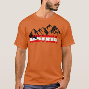 T-shirt Autriche Vacances Escalades Alpes Montagnes Cadeau
