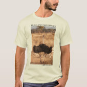 T-shirt Autruche audacieuse et dangereuse (Devant)