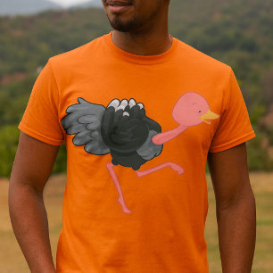 T-shirt Autruche en course