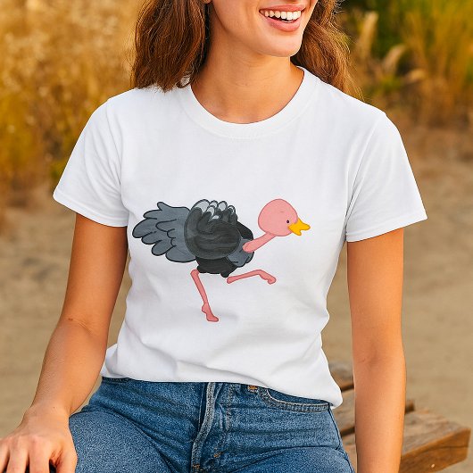 T-shirt Autruche en course