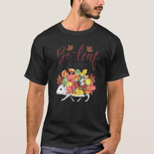 T-shirt Autumn Leaves Fall Quote 'Be Leaf In Yourself' Cut