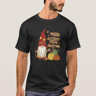 T-shirt Autumn Pumpkin Patch Gnome Fall Family Pajama Than