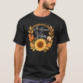 T-shirt Autumn Vibes tournesol (Devant)