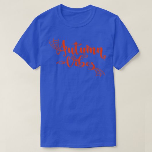 T-shirt Autumn Vibes With Spooky Design Graphics (Design devant)