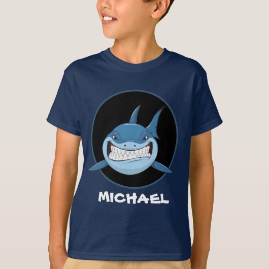 T-Shirt aux amateurs de requins de plage effrayant (Devant)