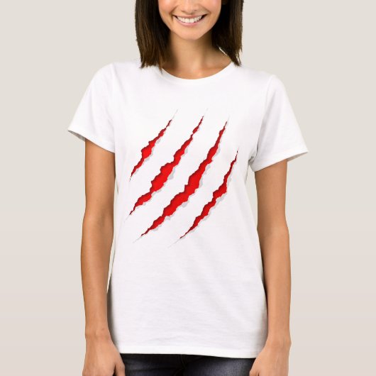 T-Shirt aux Marques de Griffe de Tigre – Tee Graph (Devant)
