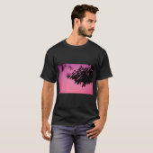 T-shirt aux silhouettes de feuilles de la nature (Devant entier)