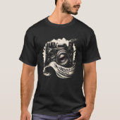 T-shirt AV Technicien Sound Waves Caméra Audio Visual Tech (Devant)