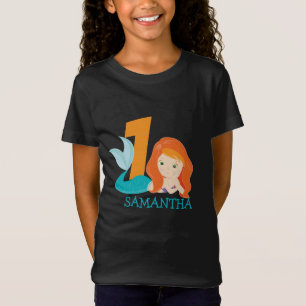 T-Shirt Ava - Rivière Mermaid déesse 1er anniversaire T-sh