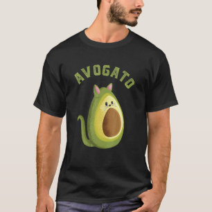 T-shirt Avagato Chat Avocat Vegan Foodie Cuisine Mexicaine