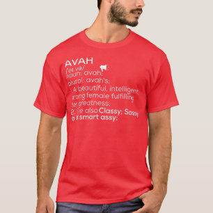 T-shirt Avah Name Avah Definition Avah Femme Name Avah Me